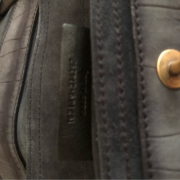 YSL muse two croc embossed nubuck bag - Picture 10 of 13